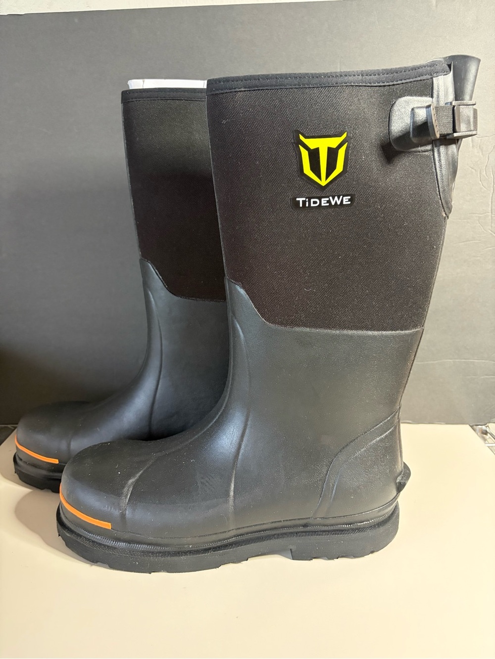 Tidewe Black Neoprene Rubber Boots